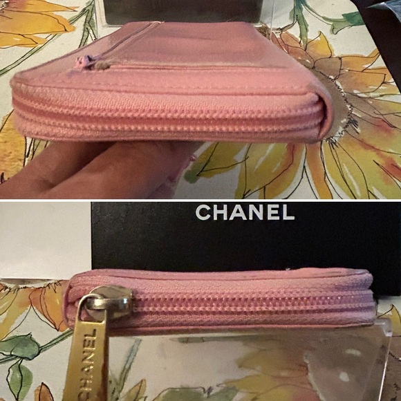Chanel Light Pink Leather Wallet - Picture 5 of 13